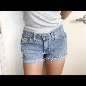 riders cut off jeans